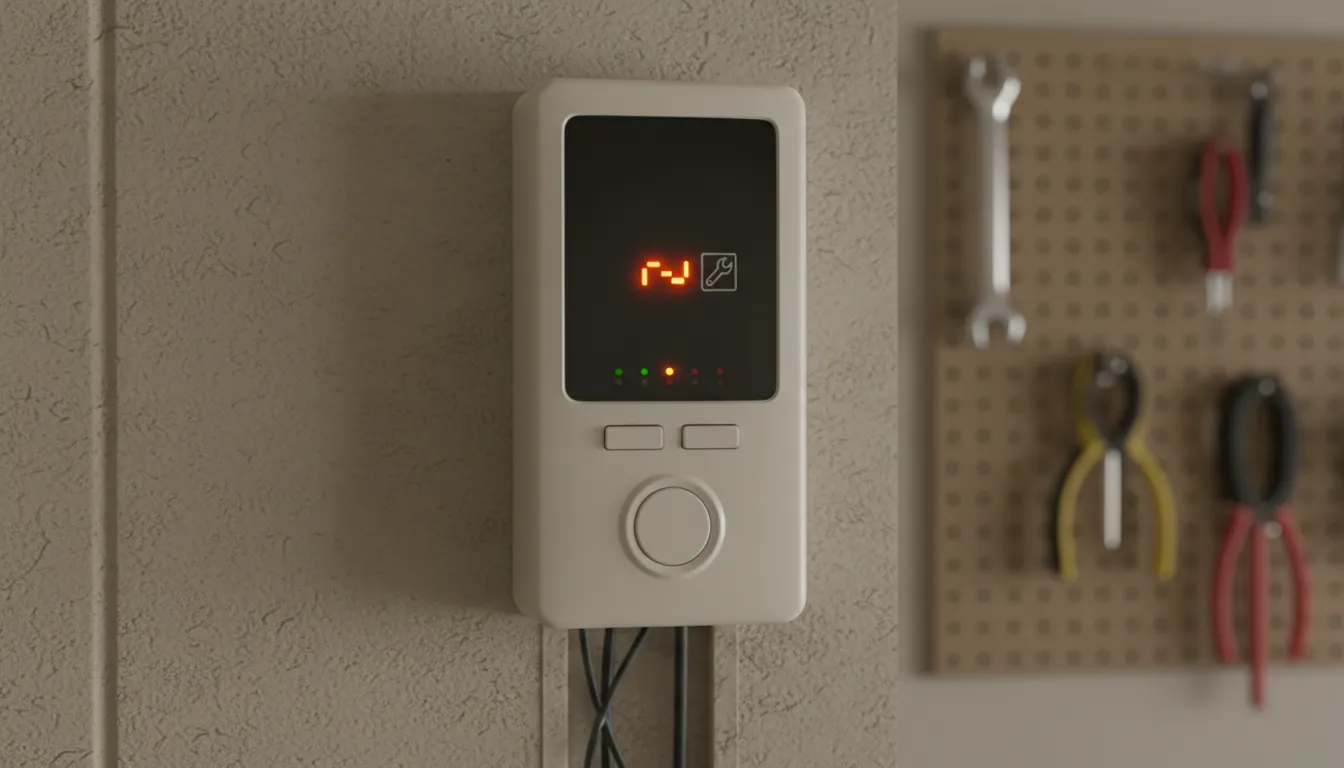 Chamberlain garage door opener with MyQ logo and diagnostic panel