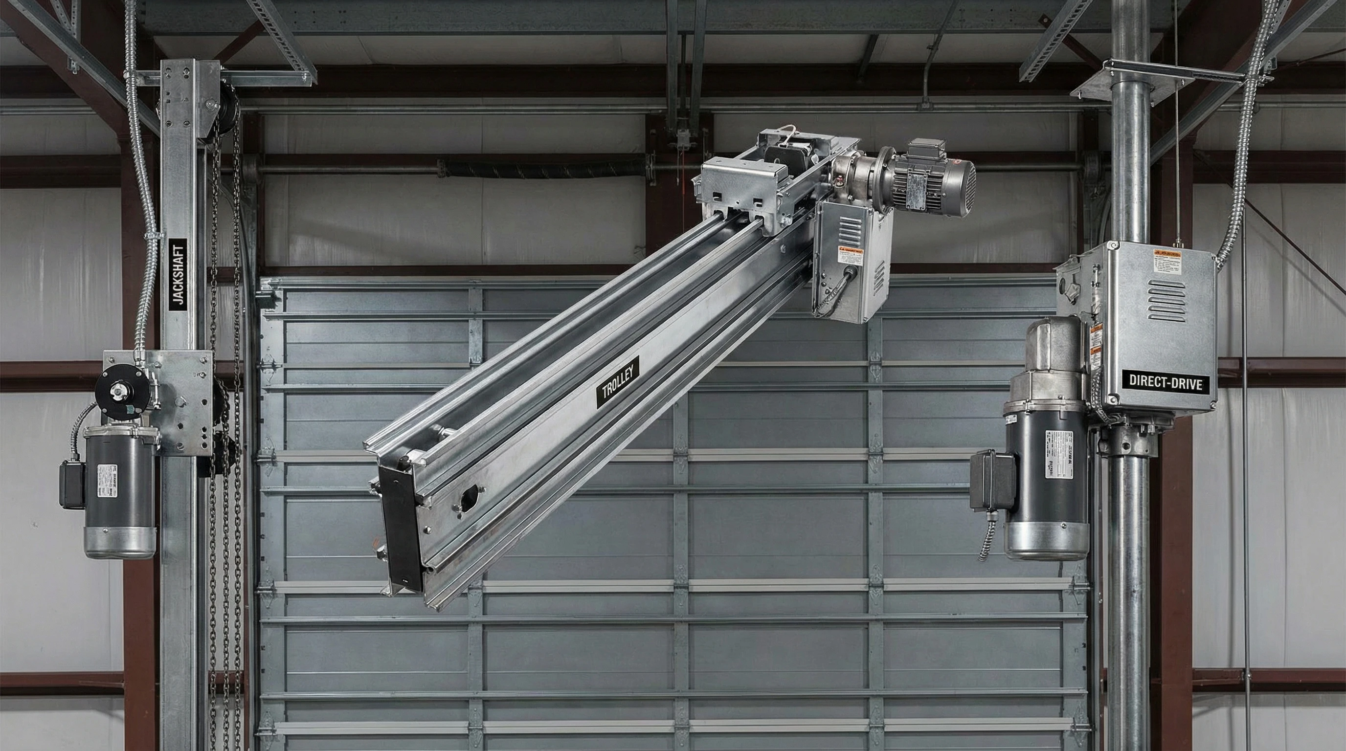 Commercial garage door operator installation at a Toronto industrial facility