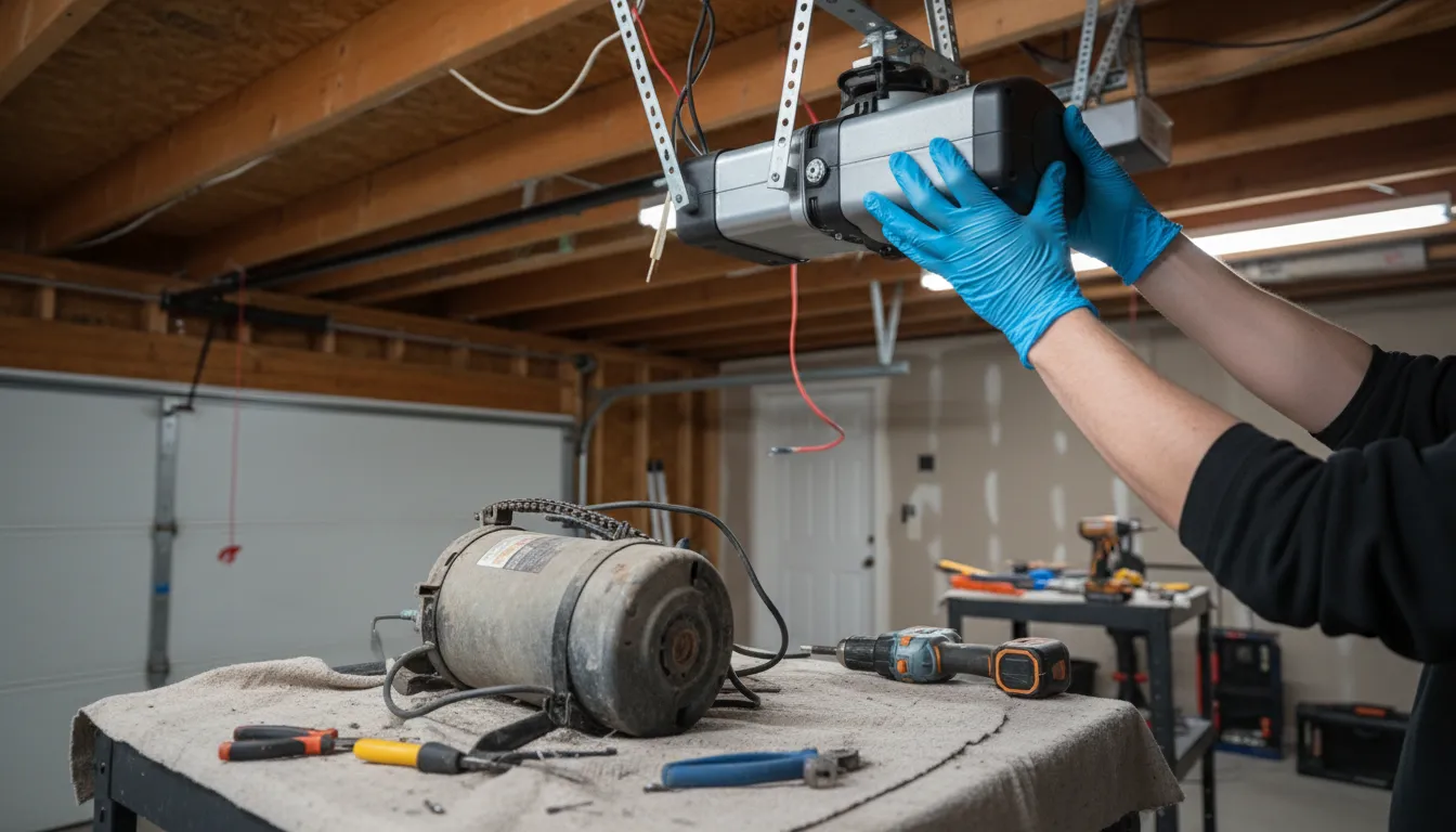 Garage Door Motor Replacement Cost 2025 (vs New Opener)