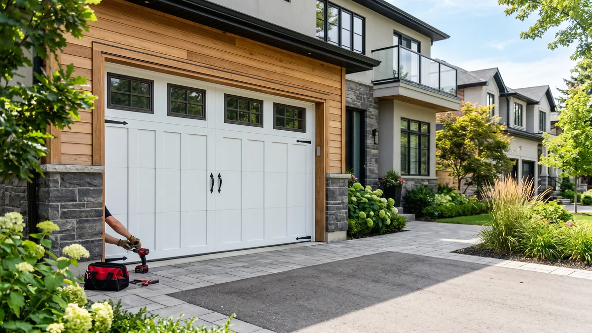 Clopay garage door installed on a GTA home