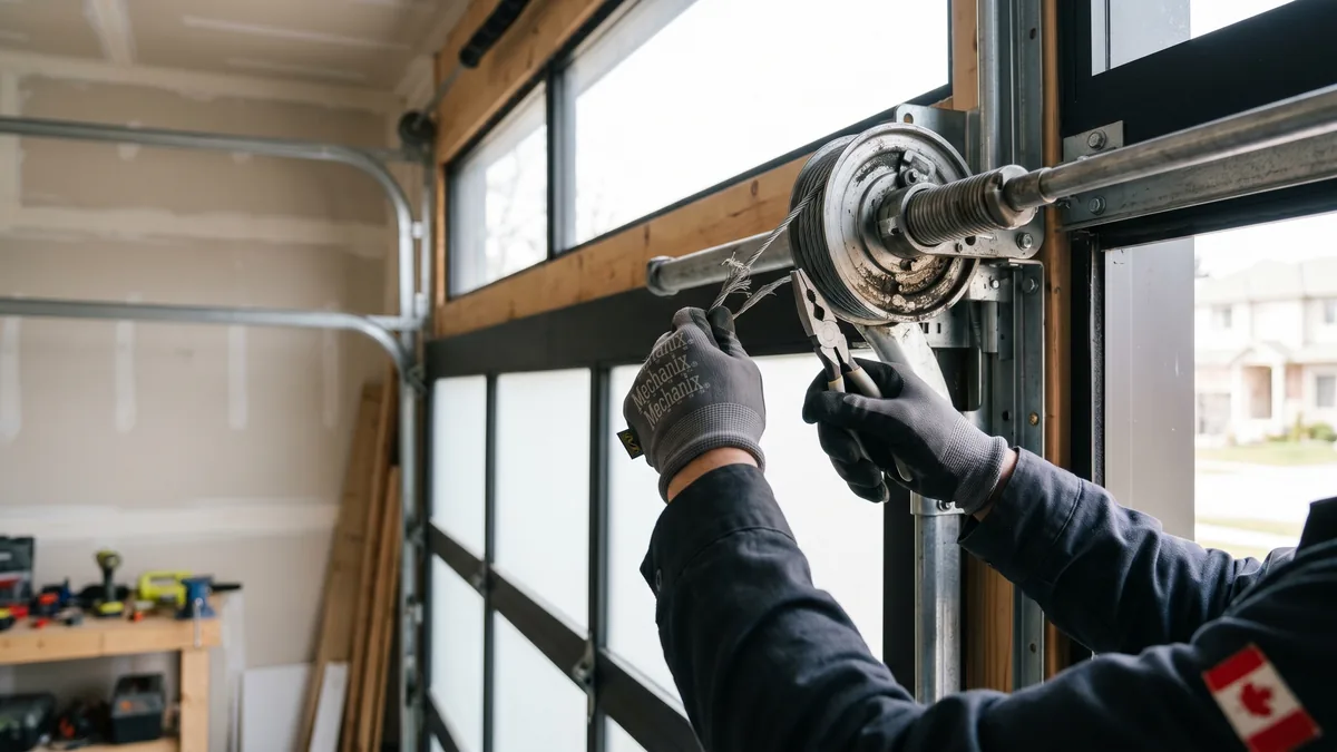 Garage door cable repair in the GTA