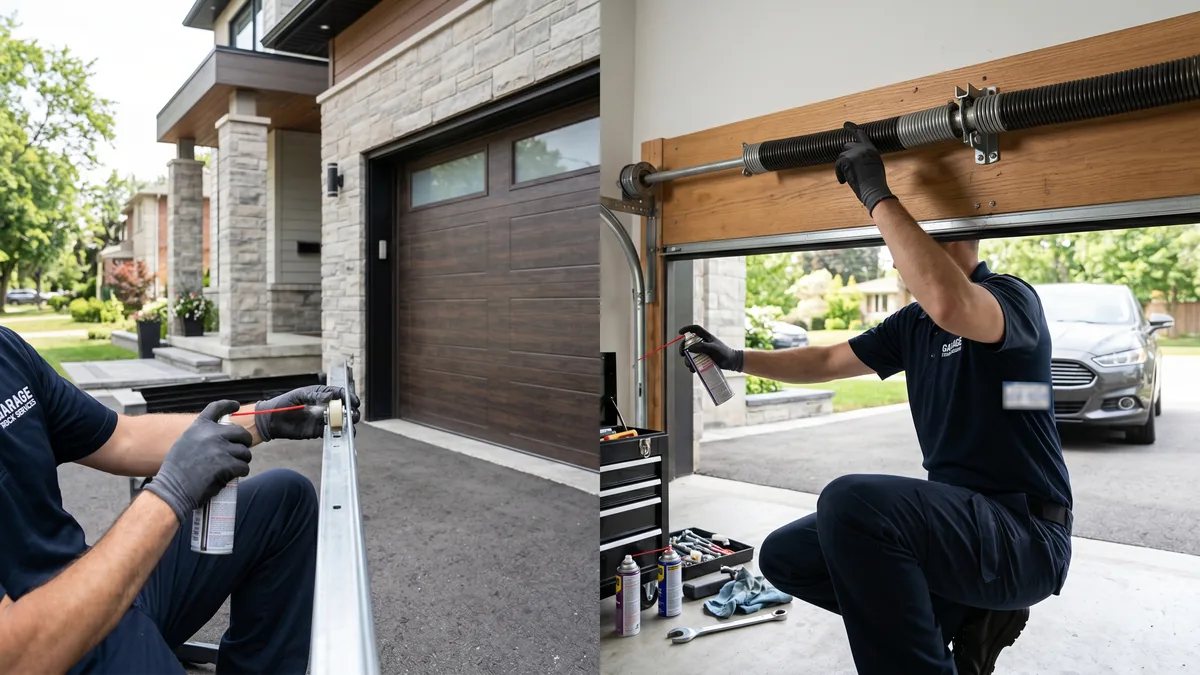 Garage door tune-up and maintenance service in the GTA