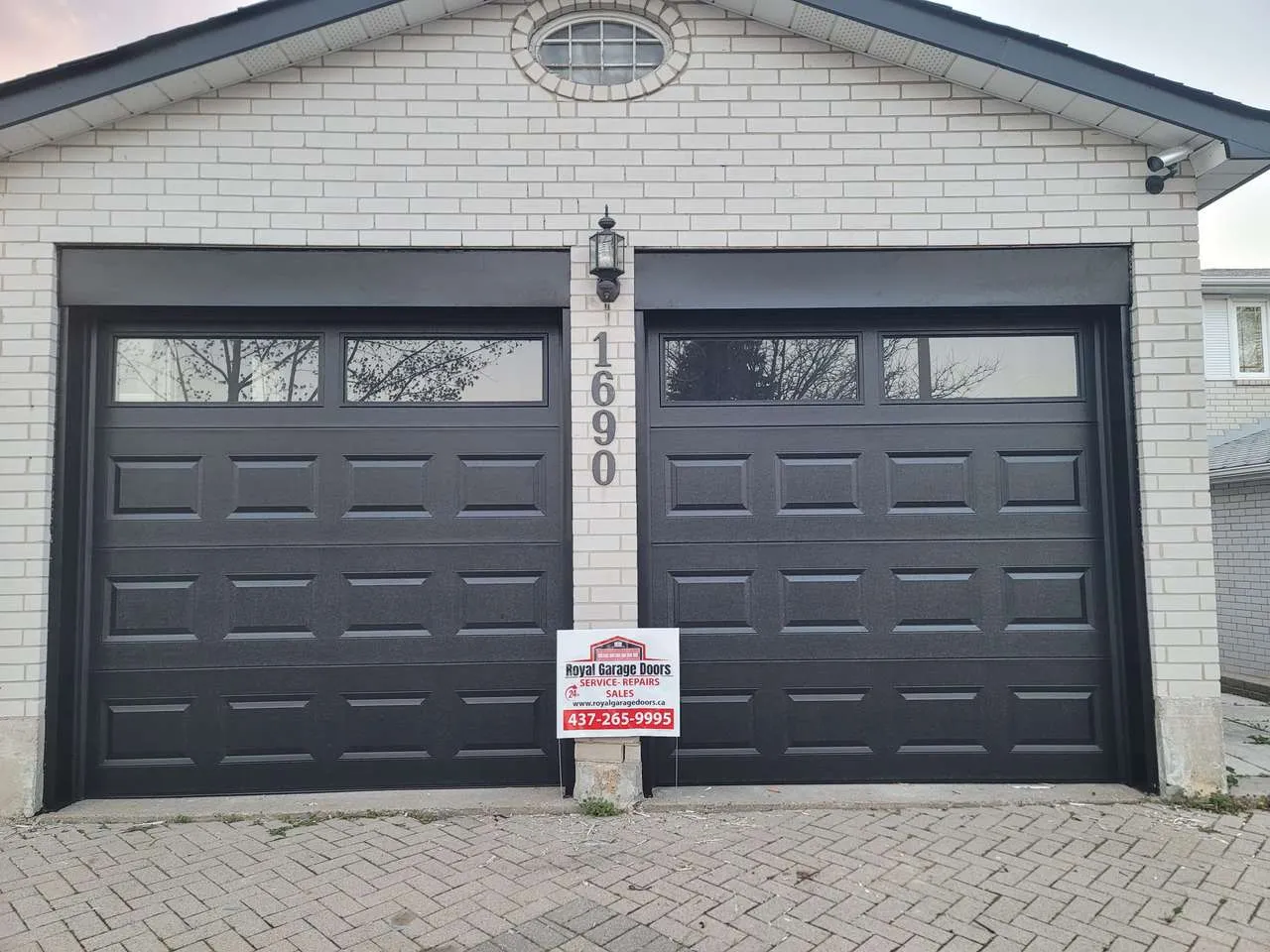 Royal Garage Doors - Carriage style door installation