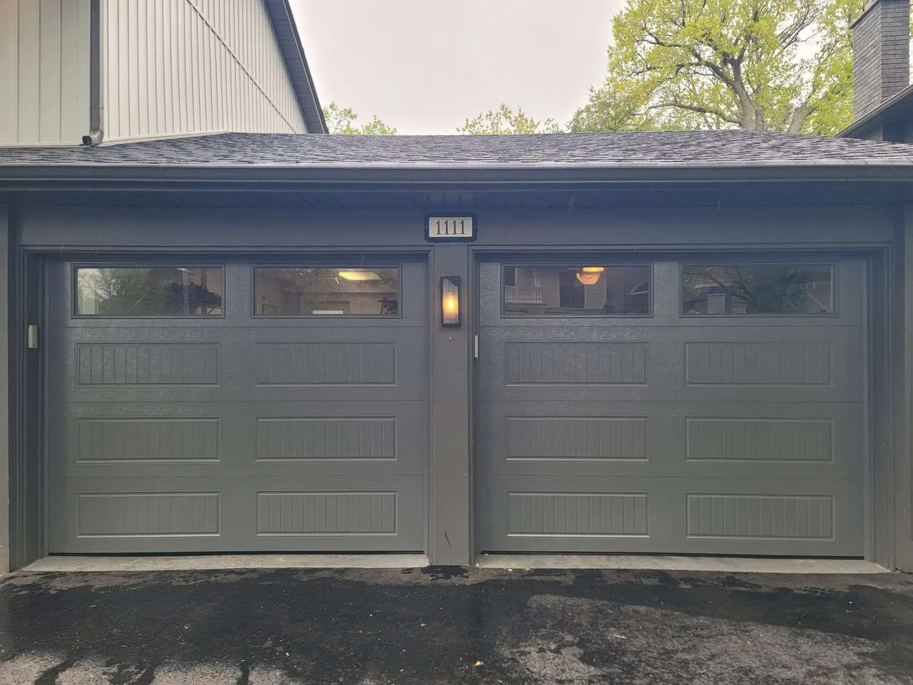 White door installation