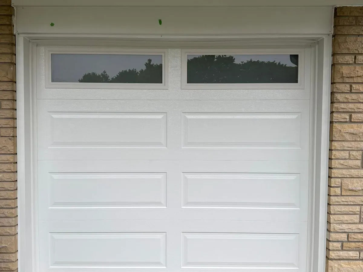 Black flush door installation — Oakville